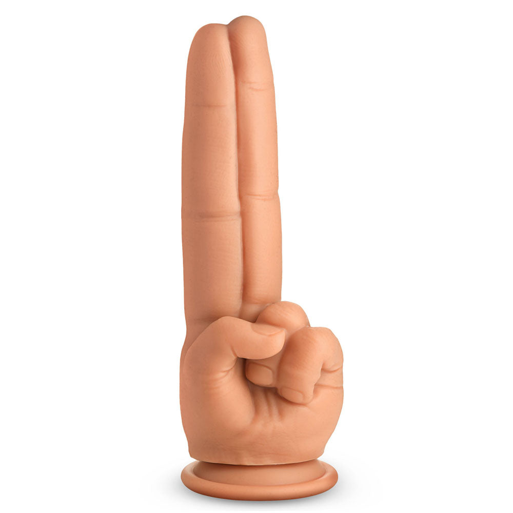 Master Series The Pleaser - Flesh 23.6 cm Double Finger Dildo — view 8