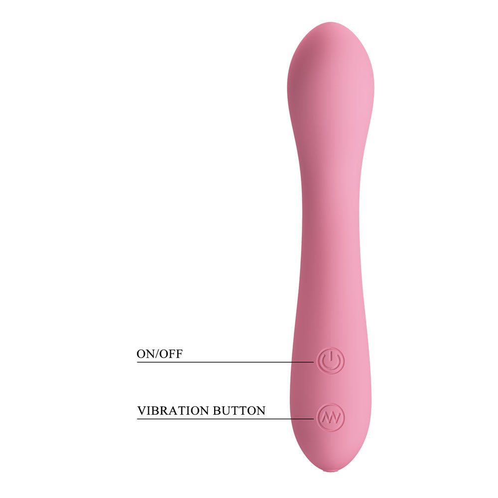 Party Up JOHN Flexible Vibe - Pink - Pink 16 cm USB Rechargeable Vibrator — view 6