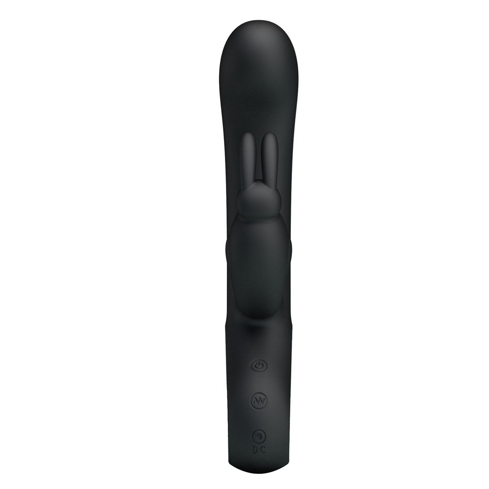 Party Up COLIN Rabbit Vibe - Black - Black 21 cm Rabbit Vibrator