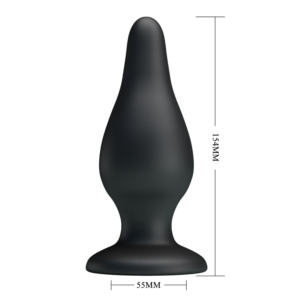 Party Up JEREMY Butt Plug - Black 15.4 cm Butt Plug — image 5