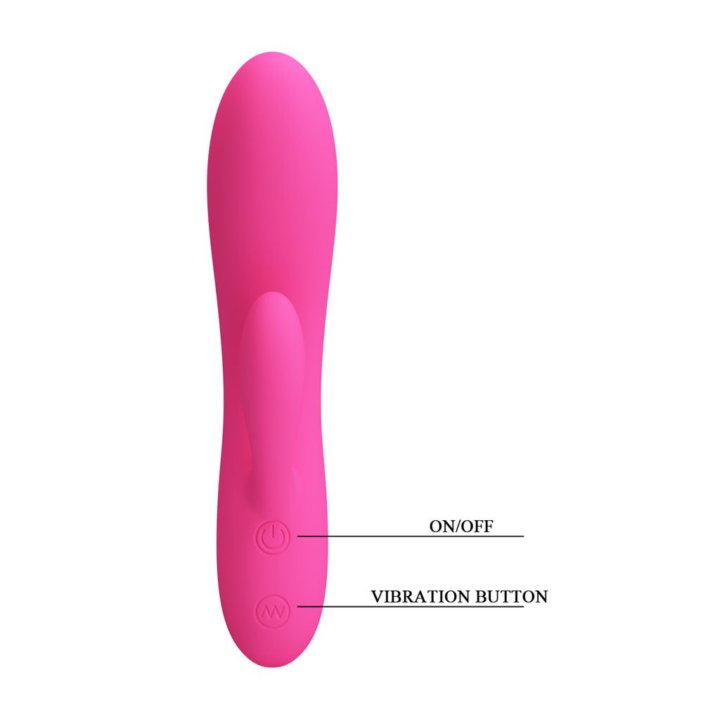 Party Up CLARE Flexible Vibe - Pink - Pink 16.9 cm USB Rechargeable Rabbit Vibrator — view 6
