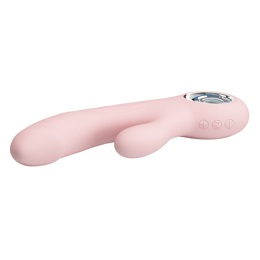 Party Up DAVE Rabbit Vibe - Pink - Pink 19 cm Rabbit Vibrator