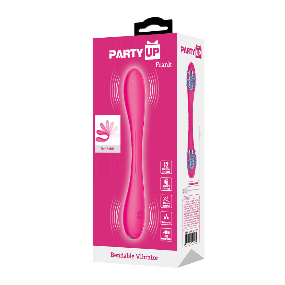 Party Up FRANK Bendable Vibe - Pink - Pink 17.1 cm Bendable Vibrator — view 6