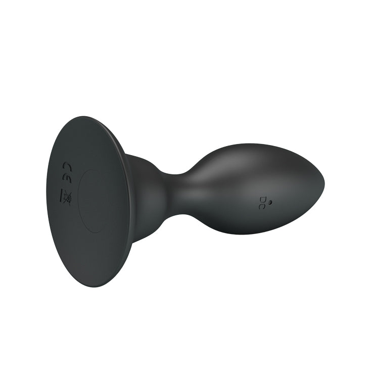 MR PLAY Vibrating Anal Plug - Black 10.8 cm USB Rechargeable Vibrating Butt Plug with Remote