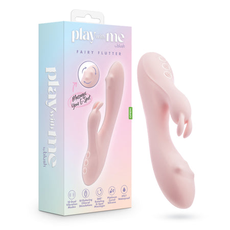 Play With Me - Fairy Flutter - Pink 19.7 cm Rabbit Vibrator buy online Australia
