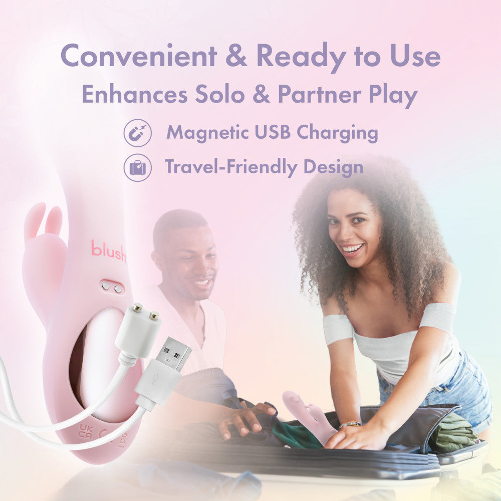 Play With Me - Fairy Flutter - Pink 19.7 cm USB Rechargeable Rabbit Vibrator — view 6