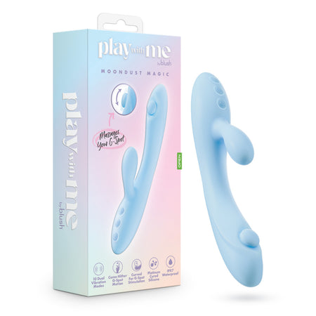 Play With Me - Moondust Magic - Blue 20.3 cm Rabbit Vibrator buy online Australia
