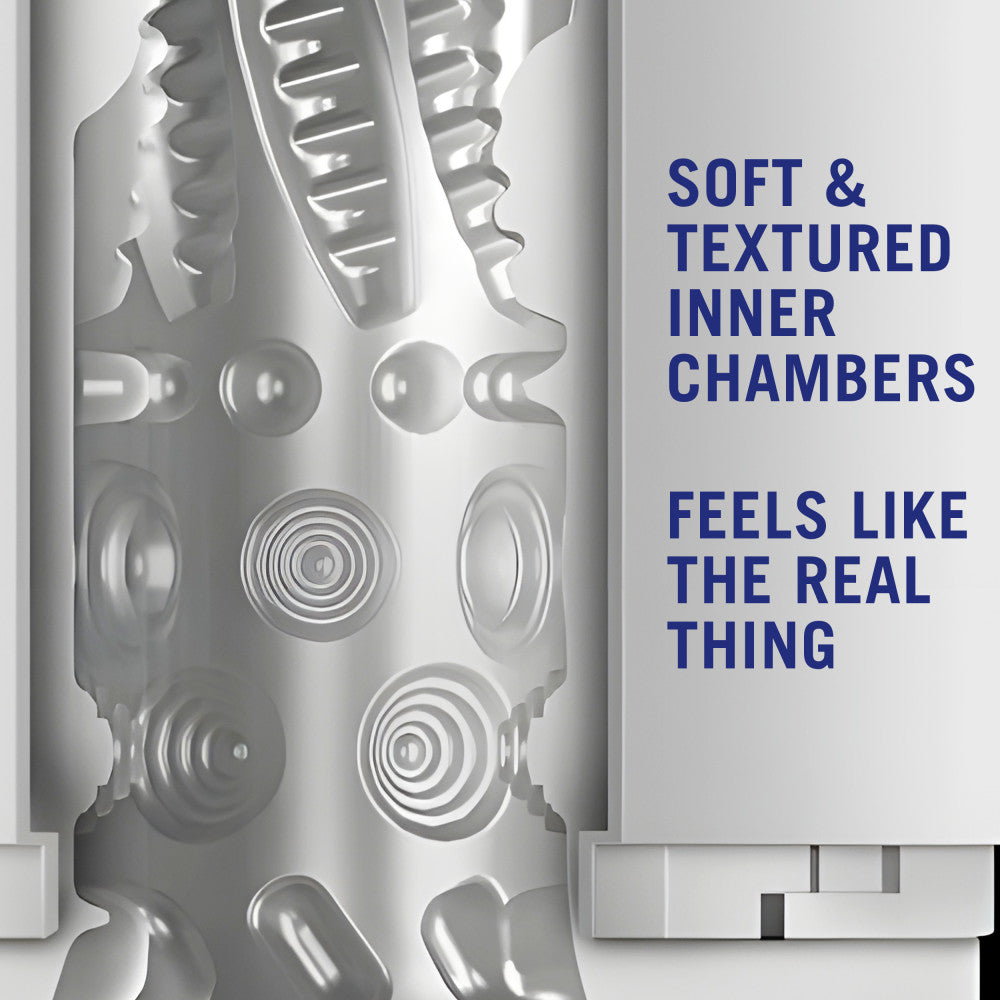 M For Men Robo-Bator - White Vibrating Auto Stroker