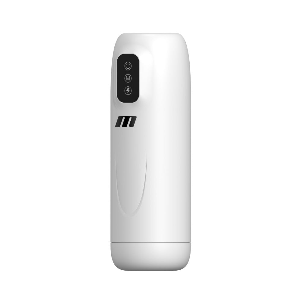 M For Men Robo-Bator - White USB Rechargeable Vibrating Auto Stroker — view 8