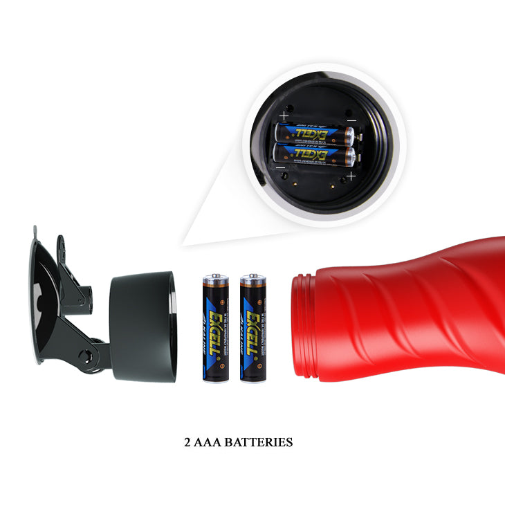 CRAZY BULL DELIA Vibrating Stroker - Flesh Vibrating Vagina Stroker with Suction Base — view 7