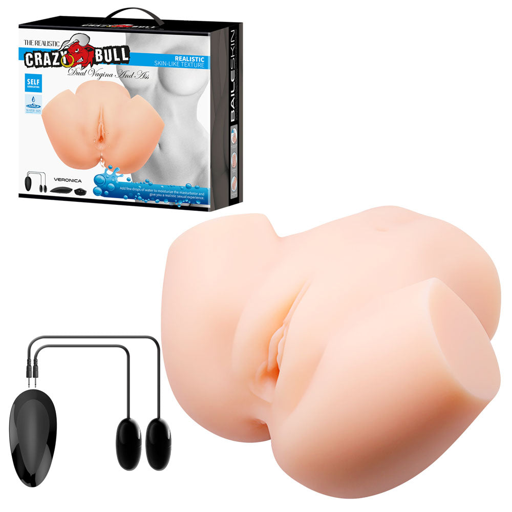 CRAZY BULL VERONICA Vibrating Torso - Flesh Vibrating Torso Masturbator buy online Australia