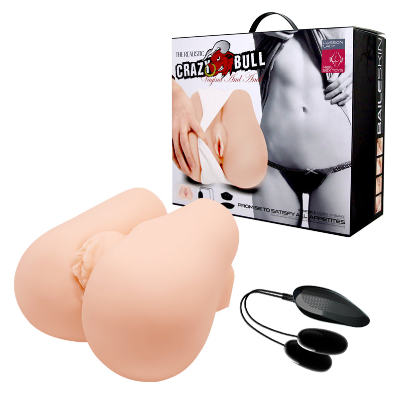 CRAZY BULL Vibrating Missionary Torso - Flesh Vibrating Missionary Torso Masturbator buy online Australia