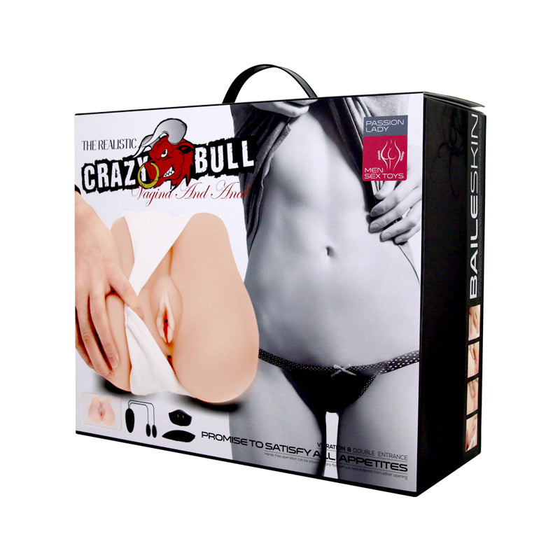 CRAZY BULL Vibrating Missionary Torso - Flesh Vibrating Missionary Torso Masturbator — view 8