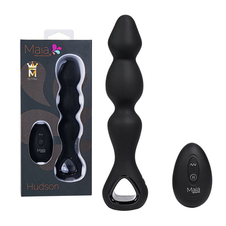 Maia HUDSON - Black 19 cm Anal Vibrator with Wireless Remote buy online Australia