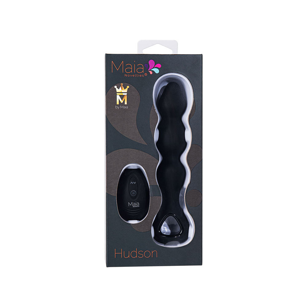 Maia HUDSON - Black 19 cm Anal Vibrator with Wireless Remote
