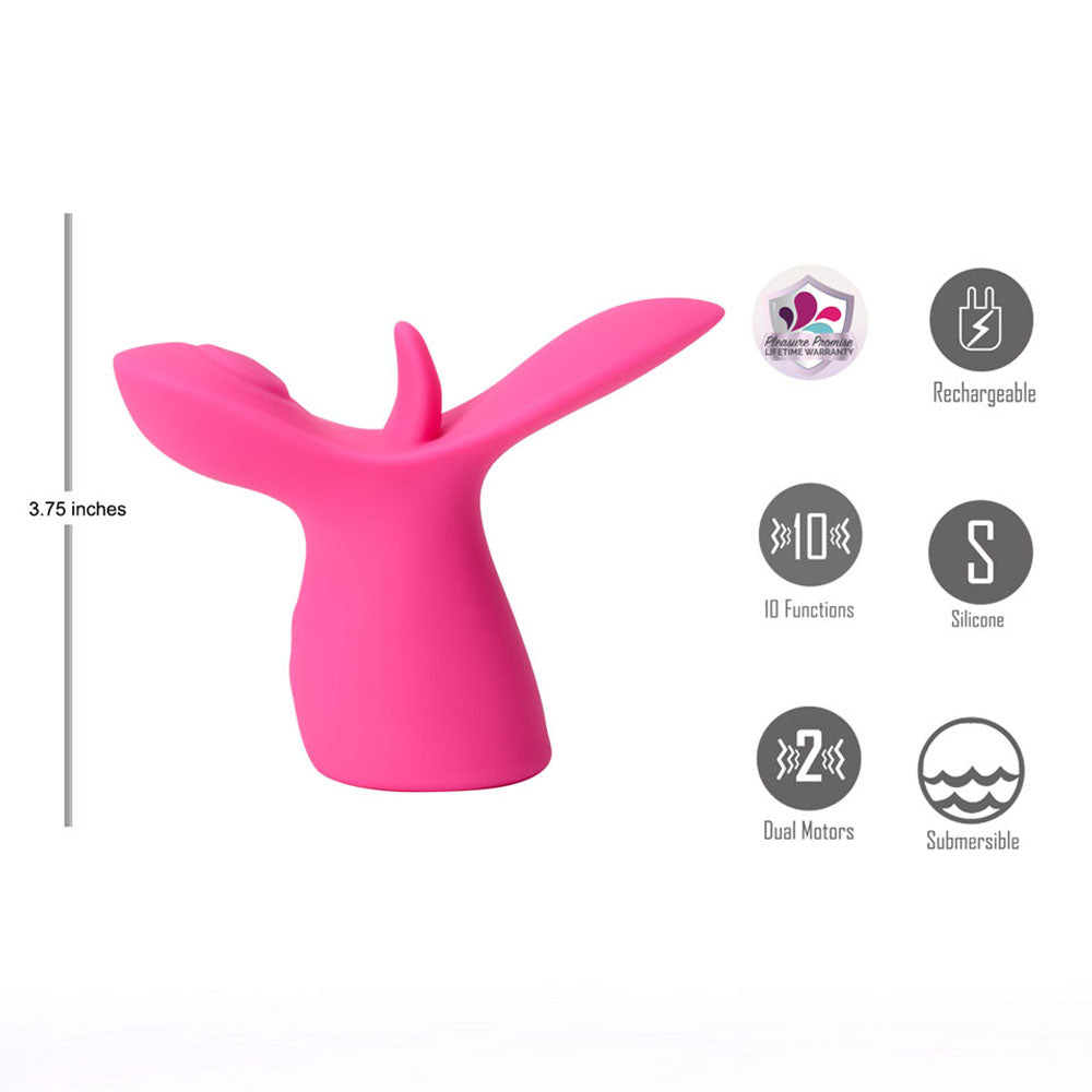 Maia OASIS - Pink - Pink Dual Motor Licking & Thumping Stimulator
