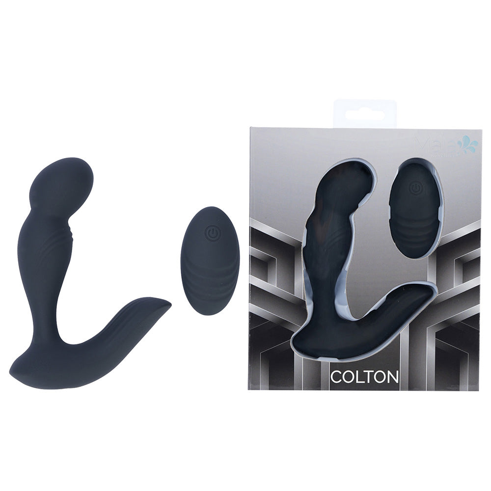 Maia COLTON - Black - Black Vibrating Prostate Massager with Wireless Remote buy online Australia