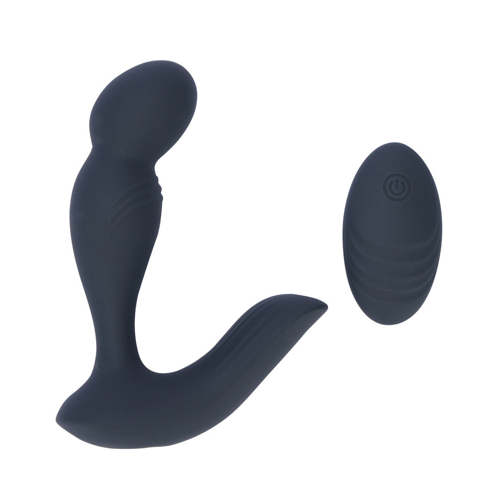 Maia COLTON - Black - Black Vibrating Prostate Massager with Wireless Remote