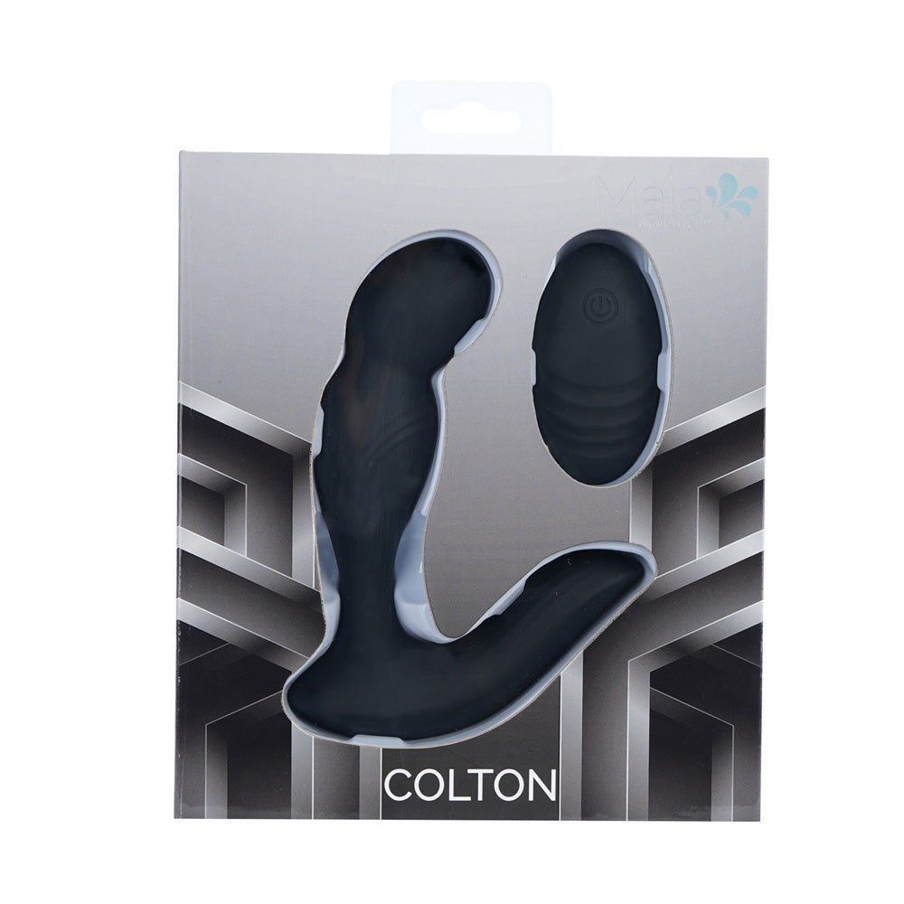 Maia COLTON - Black - Black Vibrating Prostate Massager with Wireless Remote