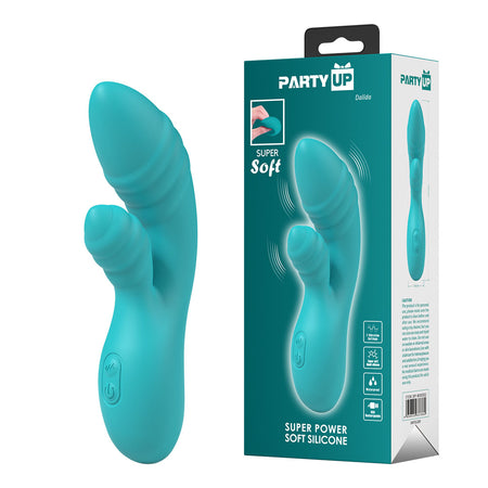Party Up DALIDA - Teal - Teal 16.2 cm Rabbit Vibrator buy online Australia