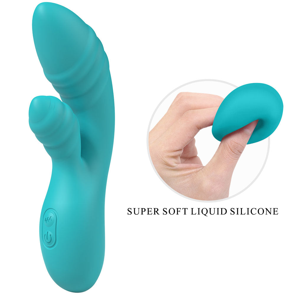 Party Up DALIDA - Teal - Teal 16.2 cm Rabbit Vibrator