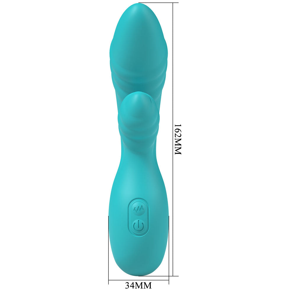 Party Up DALIDA - Teal - Teal 16.2 cm USB Rechargeable Rabbit Vibrator — view 6