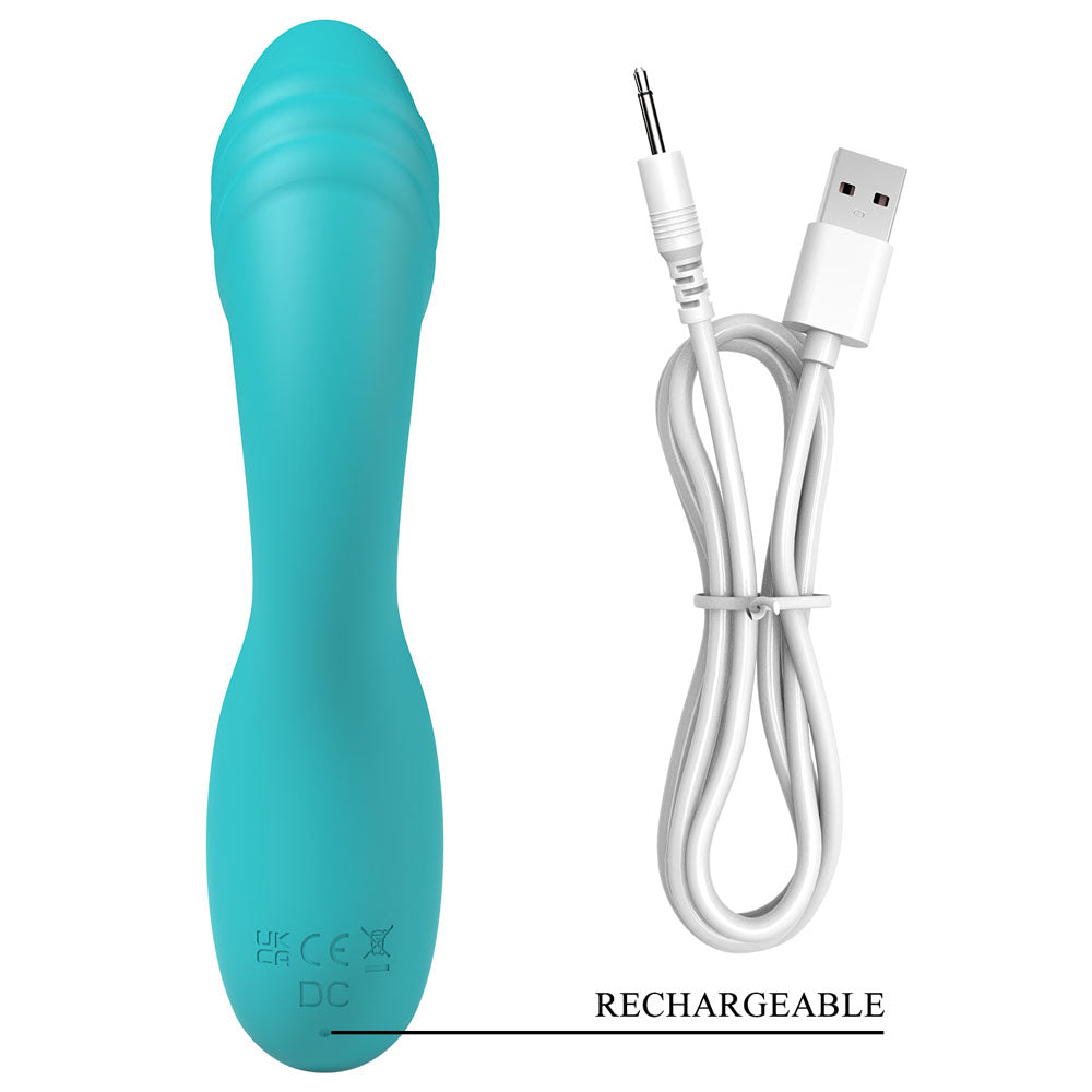 Party Up DALIDA - Teal - Teal 16.2 cm USB Rechargeable Rabbit Vibrator — view 7