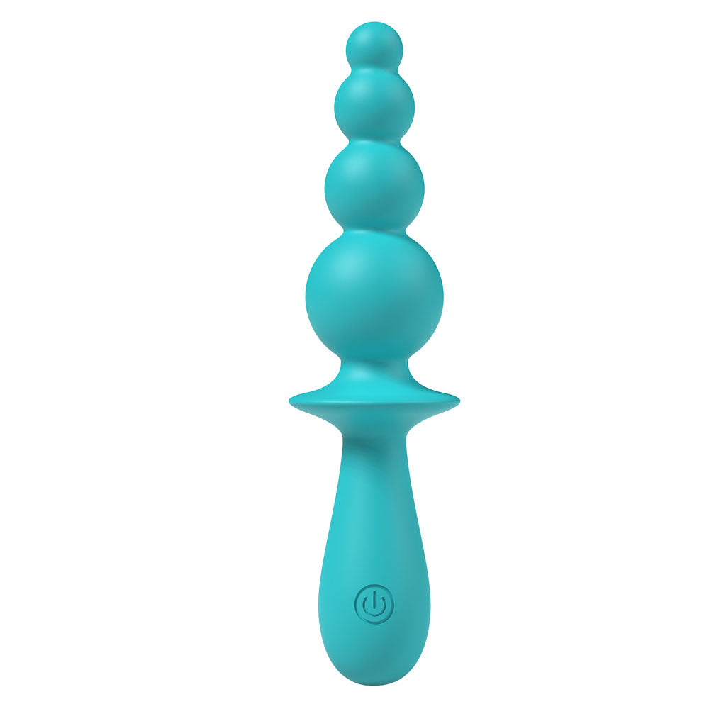 Party Up EVAJANE - Teal - Teal 17.1 cm Beaded Vibrator