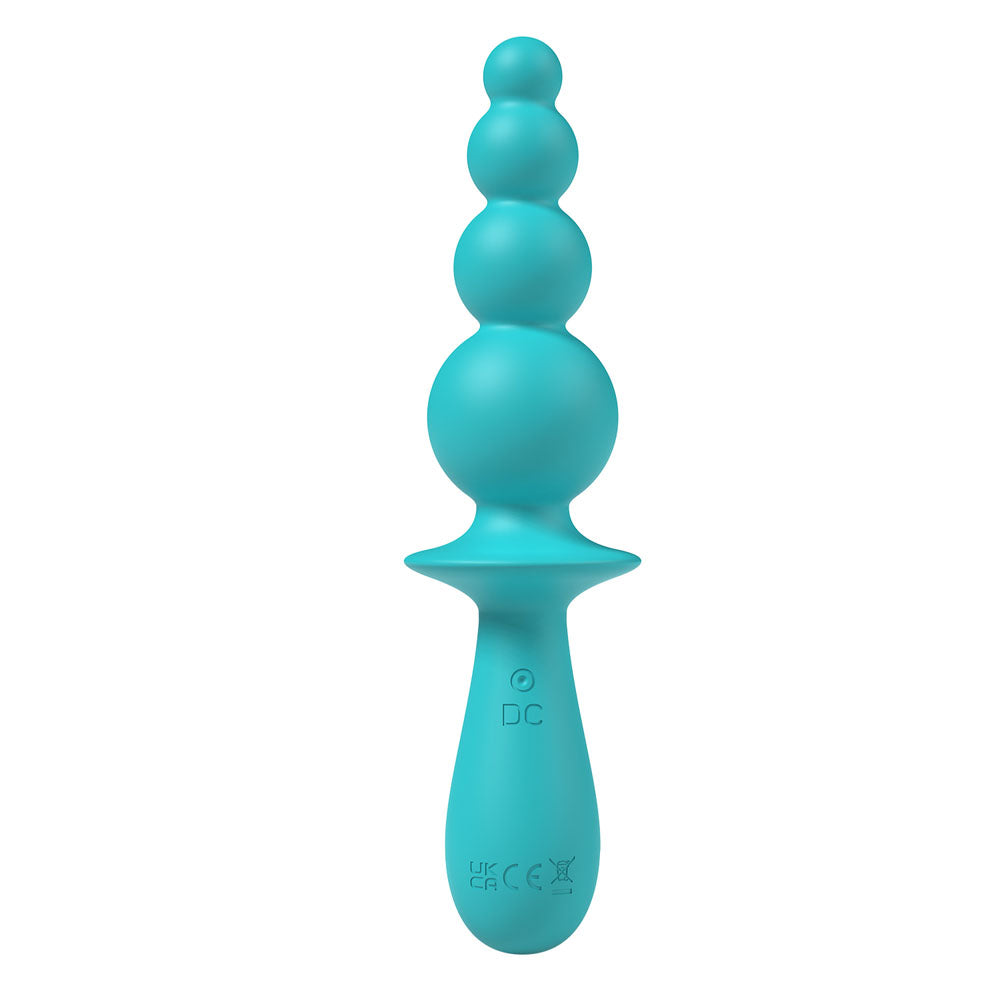 Party Up EVAJANE - Teal - Teal 17.1 cm Beaded Vibrator