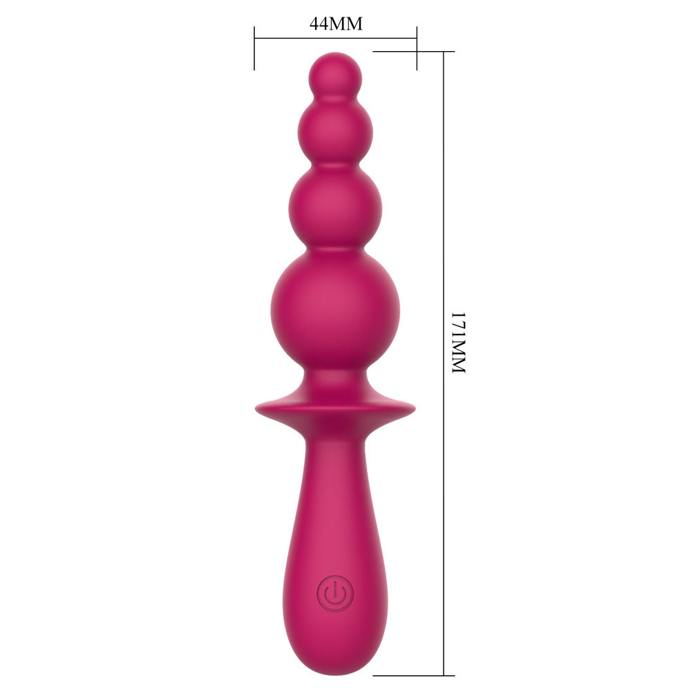 Party Up EVAJANE - Pink - Pink 17.1 cm Beaded Vibrator