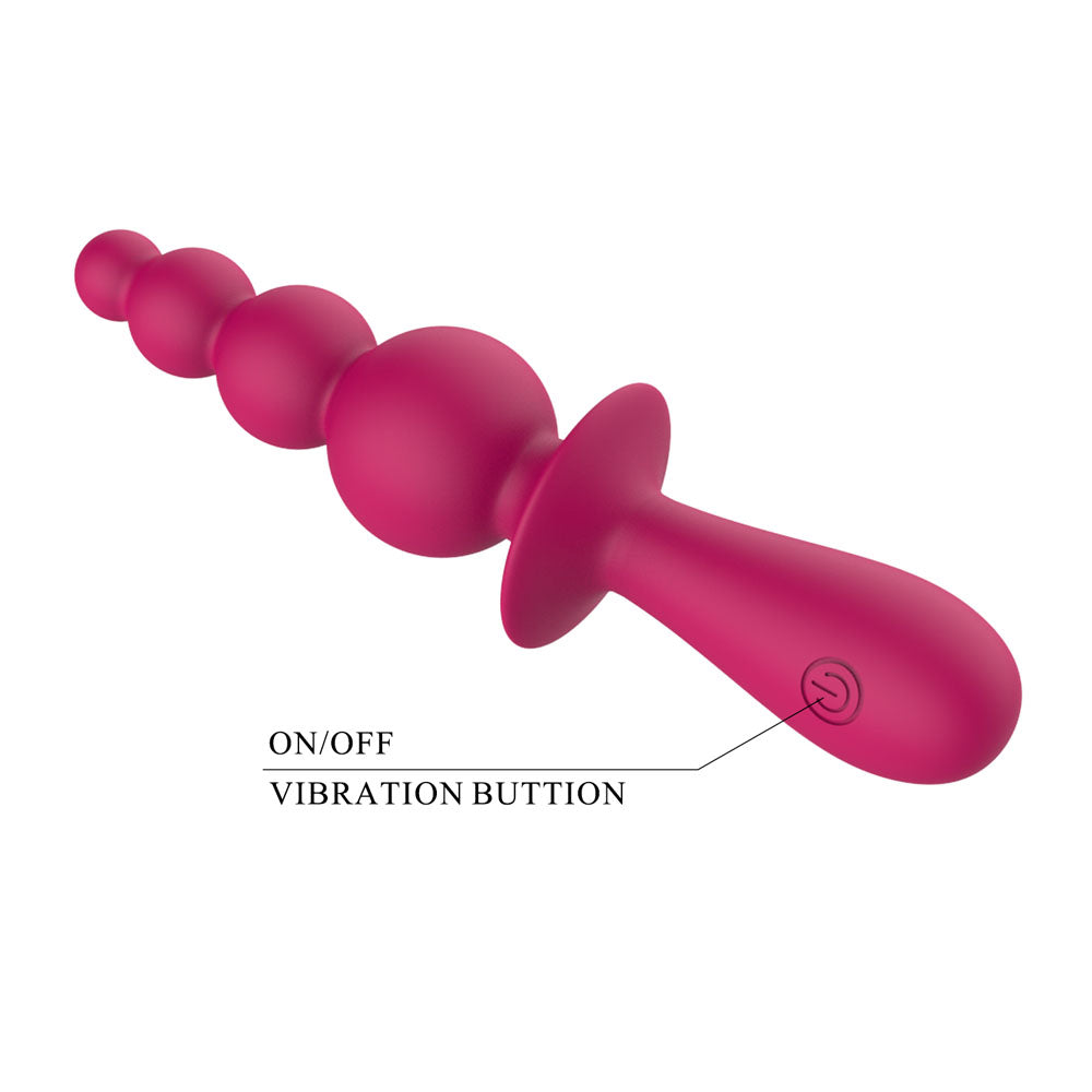 Party Up EVAJANE - Pink - Pink 17.1 cm USB Rechargeable Beaded Vibrator — view 6