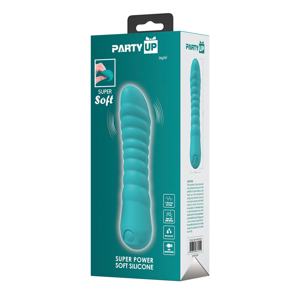 Party Up JAYLEI - Teal - Teal 14.6 cm USB Rechargeable Vibrator — view 8