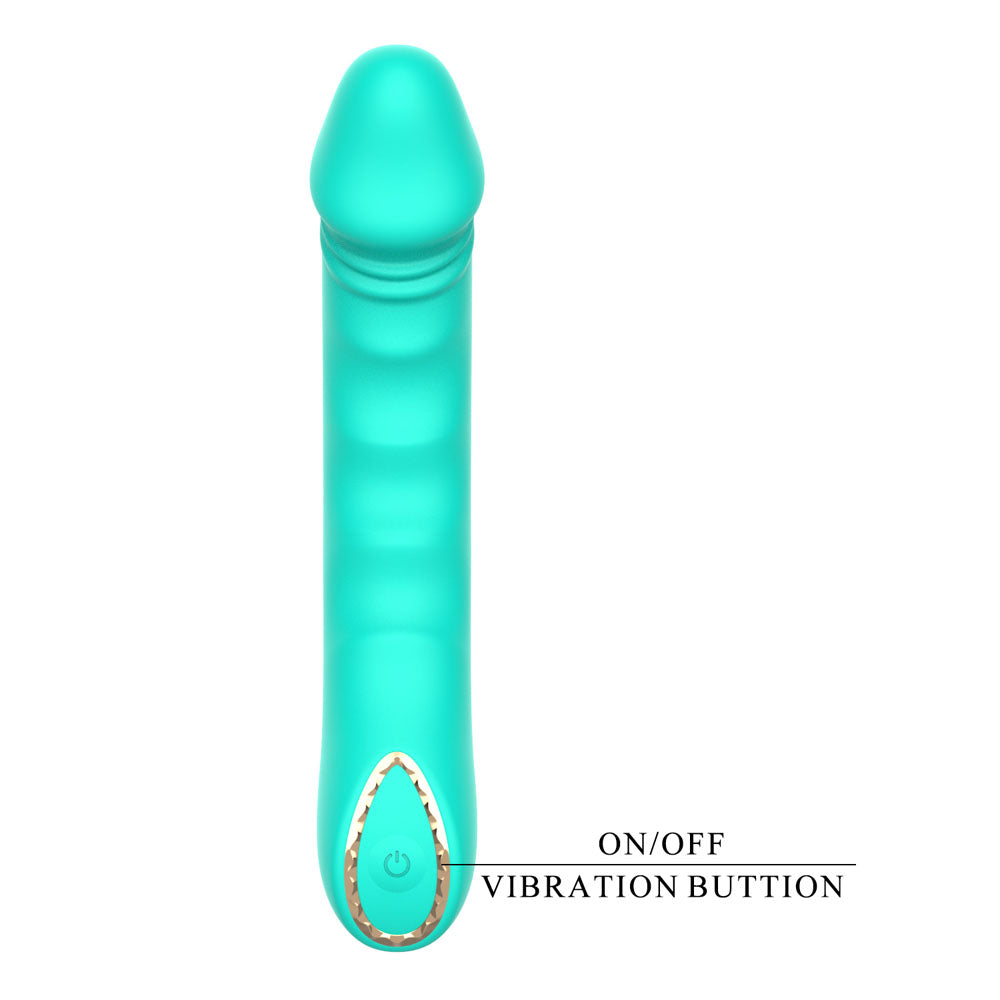 Party Up NIKI - Teal - Teal 15.4 cm USB Rechargeable Vibrator — view 6