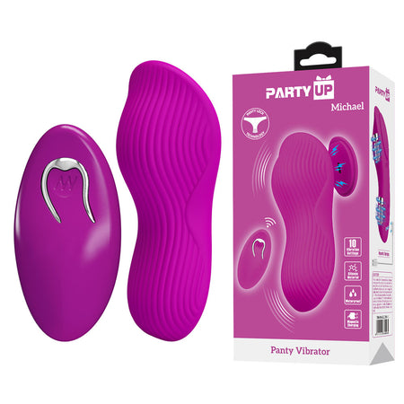 Party Up MICHAEL Panty Vibe - Pink - Pink Panty Vibrator with Wireless Remote Control buy online Australia