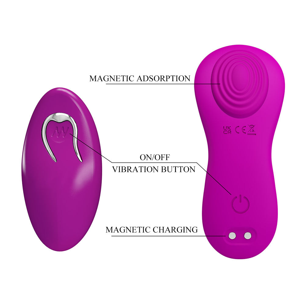 Party Up MICHAEL Panty Vibe - Pink - Pink Panty Vibrator with Wireless Remote Control