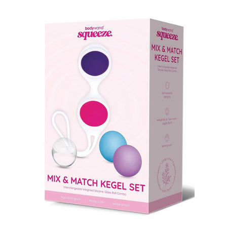 Bodywand Squeeze Mix & Match Kegel Set - Coloured Weighted Kegel Balls Set buy online Australia