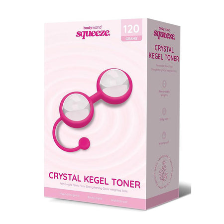 Bodywand Squeeze Crystal Kegel Toner - Glass Weighted Kegel Balls Set buy online Australia