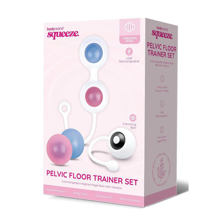 Bodywand Squeeze Pelvic Floor Trainer Set - Weighted Vibrating Kegel Set buy online Australia