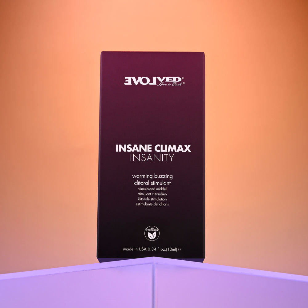 Evolved INSANE CLIMAX - INSANITY - Warming Buzzing Clitoral Stimulation Gel - 10 ml — image 7