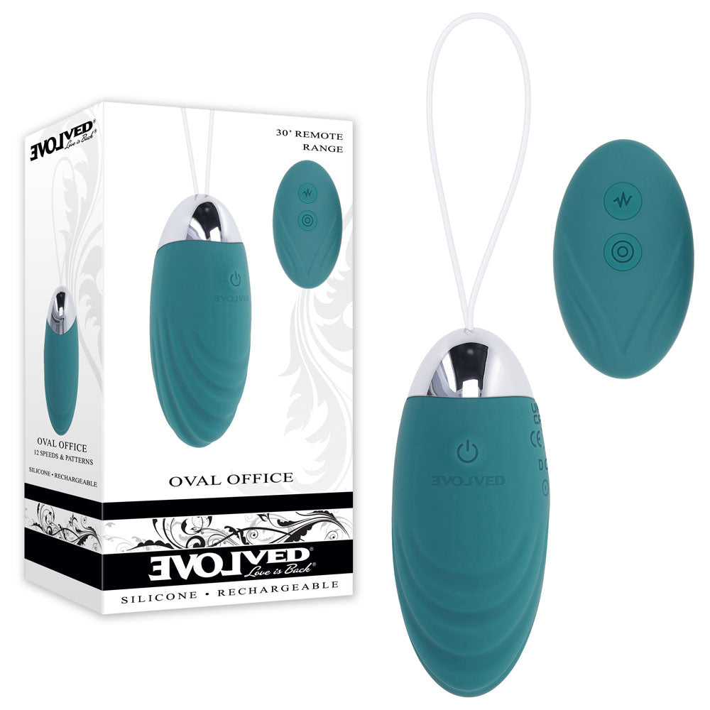Evolved OVAL OFFICE - Green 8.5 cm Wireless Egg with Remote Control buy online Australia