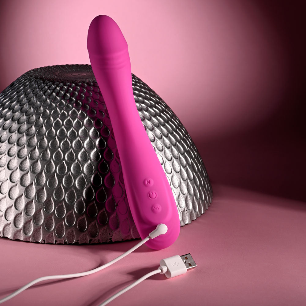 Evolved SUGAR RUSH - Pink 21.6 cm USB Rechargeable Vibrator — view 9