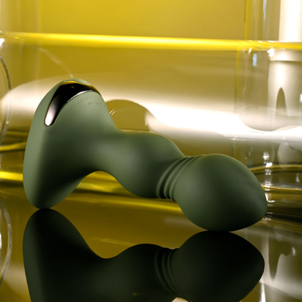 Evolved LIEUTENANT - Green 12.2 cm USB Rechargeable Vibrating Butt Plug — image 7