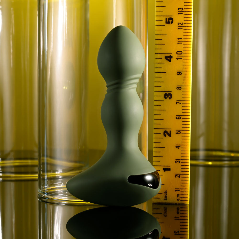 Evolved LIEUTENANT - Green 12.2 cm USB Rechargeable Vibrating Butt Plug — image 8