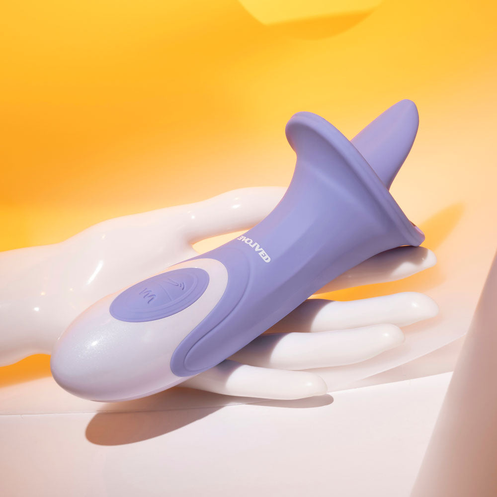 Evolved LIX & KISSES - Purple 18.7 cm USB Rechargeable Flicking Tongue Stimulator — view 7