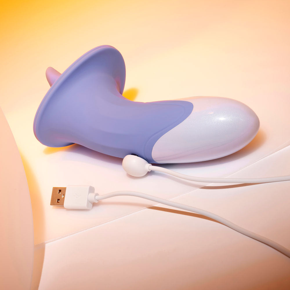 Evolved LIX & KISSES - Purple 18.7 cm USB Rechargeable Flicking Tongue Stimulator — view 9