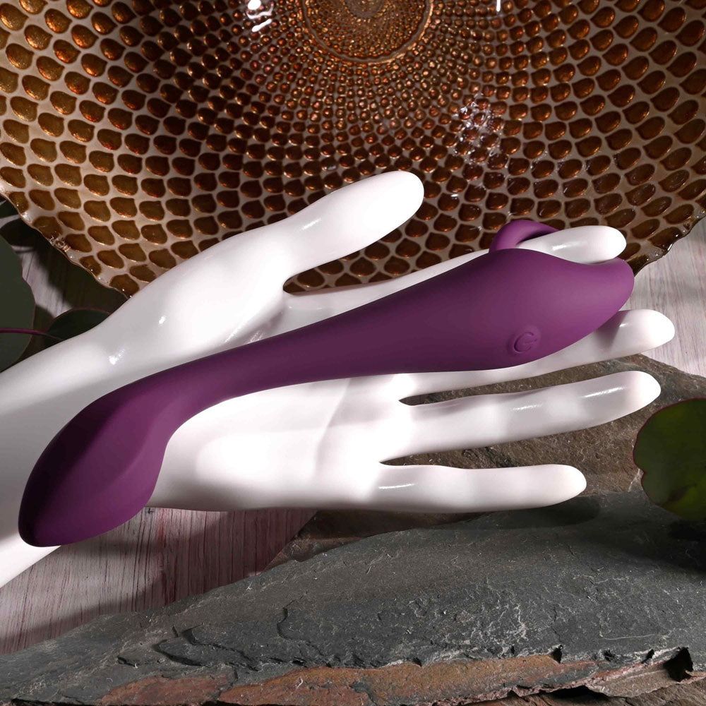 Evolved LOCHNESS G - Purple 19 cm USB Rechargeable Vibrator — view 6