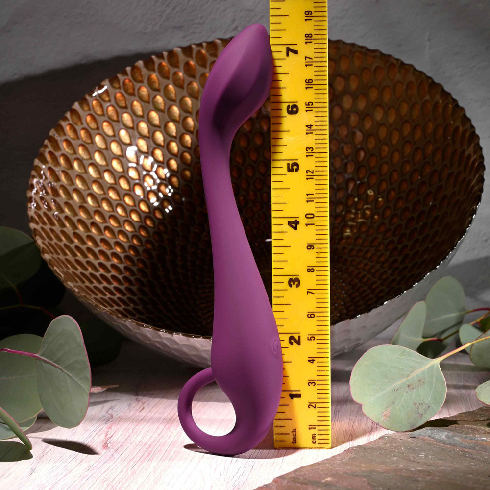 Evolved LOCHNESS G - Purple 19 cm USB Rechargeable Vibrator — view 7