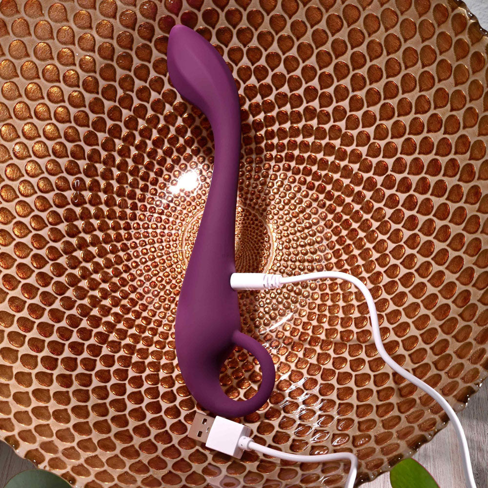 Evolved LOCHNESS G - Purple 19 cm USB Rechargeable Vibrator — view 8