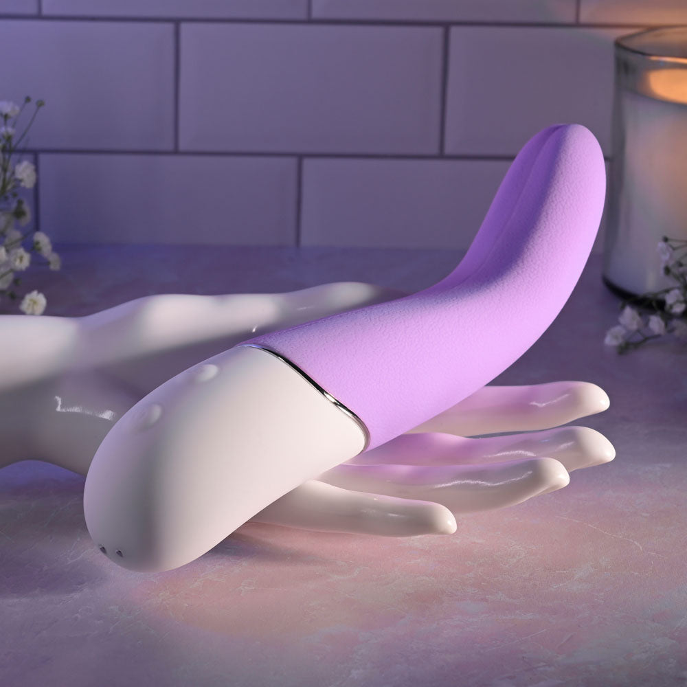 Evolved SLIP OF THE TONGUE - Purple 21.1 cm USB Rechargeable Flicking Tongue Vibrator — view 7