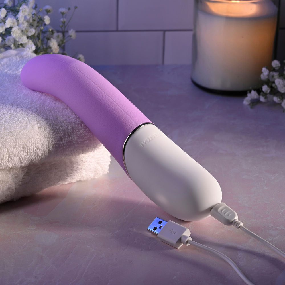 Evolved SLIP OF THE TONGUE - Purple 21.1 cm USB Rechargeable Flicking Tongue Vibrator — view 9